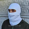 Зимова тактична шапка-балаклава 2 в 1 Білий / В'язана чоловіча шапка / Військова тепла балаклава, фото 5