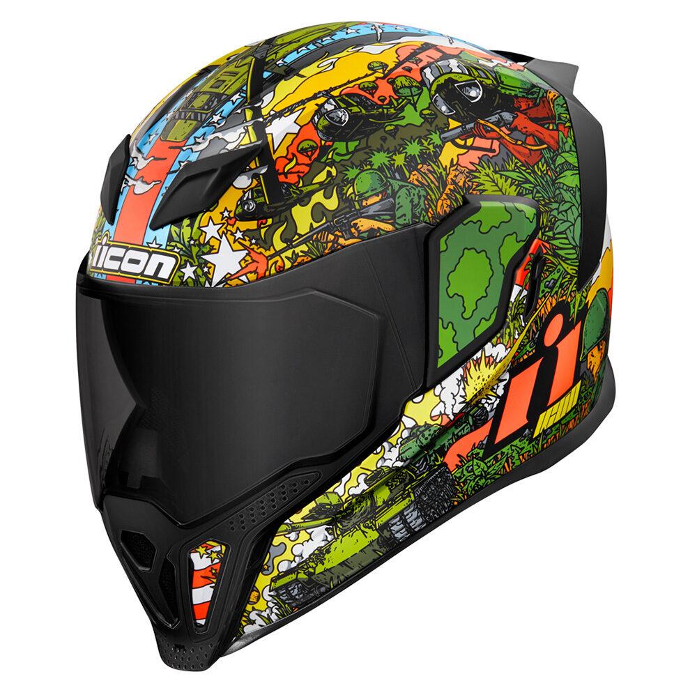 МОТОШОЛОМ ЗАКРИТИЙ ICON AIRFLITE GP23 КОЛІР GREEN