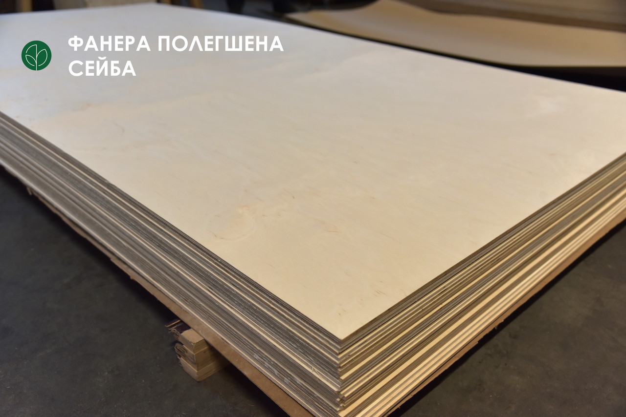 ФАНЕРА вологостійка ФК  береза (1,525 х 1,525 м) В/ВВ (1/2) - 12 мм  / 1 лист = 2,325 кв.м.