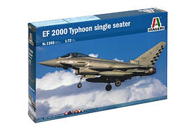 EF 2000 TYPHOON одномісний. Збірна модель у масштабі 1/72 ITALERI 1355