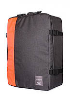 Мау ручная кладь сумка-рюкзак,рюкзак 55x40x20 для ручной клади для авиаперелетов, МАУ, Ernest, SkyUp бордовый Темно серый