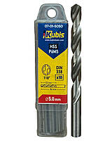 Сверло по металлу Kubis Р6М5 5,0 мм (07-01-5050)