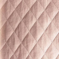 Капітон тканина трикотажна преміум класу однотон блідо рожевий