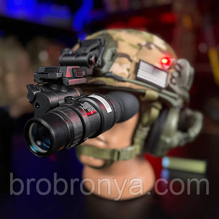 Монокуляр прилад нічного бачення PVS-18A1 Night Vision із кріпленням Wilcox L4 G24 на шолом, фото 1