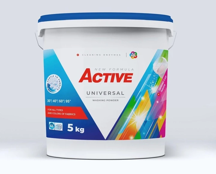 Порошок для прання універсальний Active Universal 5 кг на 65 прань, фото 1