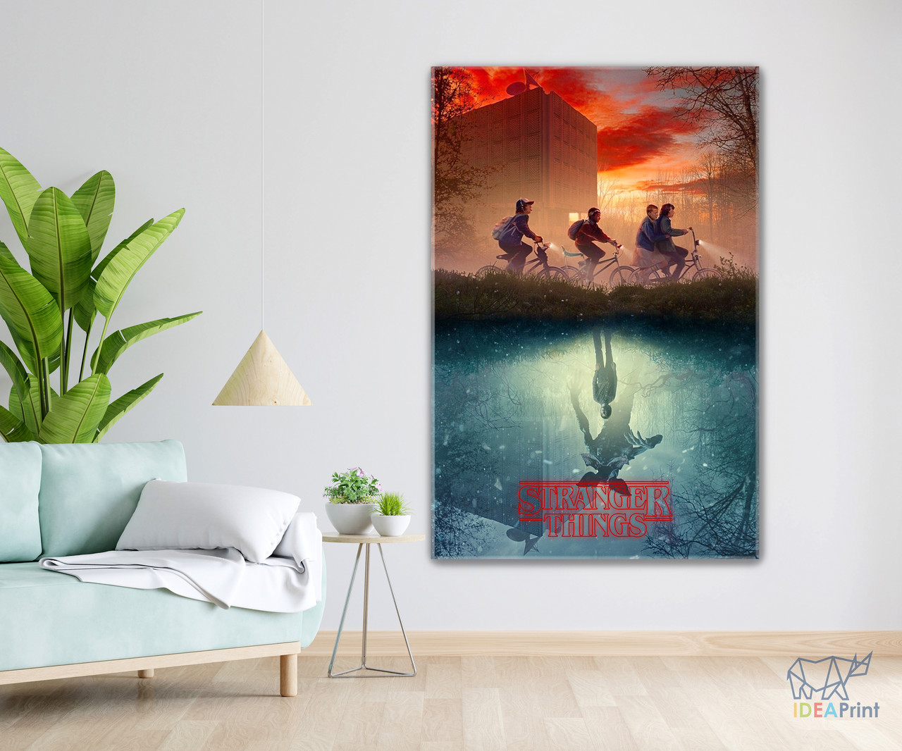 Трендова яскрава картина плакат для дітей підлітків Дивні дива. Stranger things.Еко-друк., фото 1