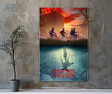 Трендова яскрава картина плакат для дітей підлітків Дивні дива. Stranger things.Еко-друк., фото 3