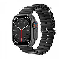 Смарт часы SmartX8 Ultra с функцией звонка, водонепроницаемые цвет Черный