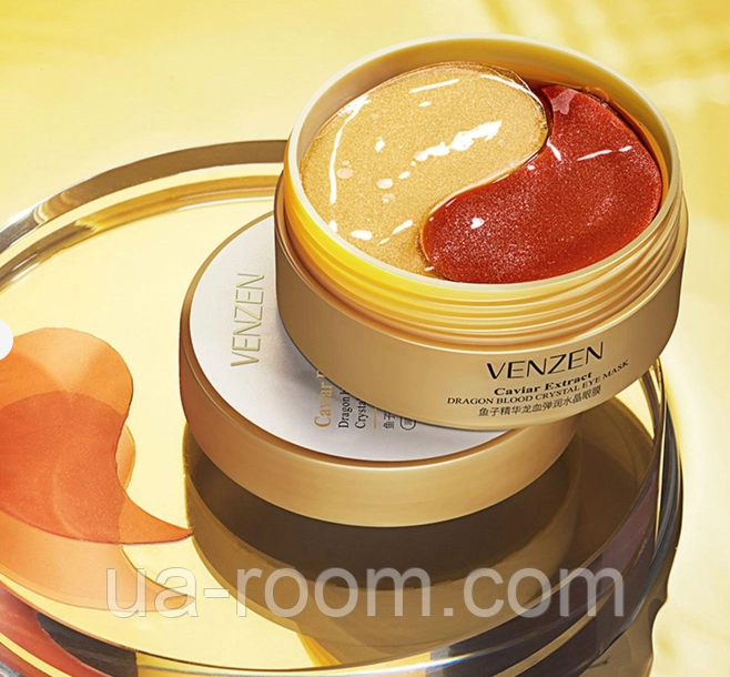 Патчи для глаз Veze Caviar Dragon Blood с красной икрой и кровью дракона, 60 шт.