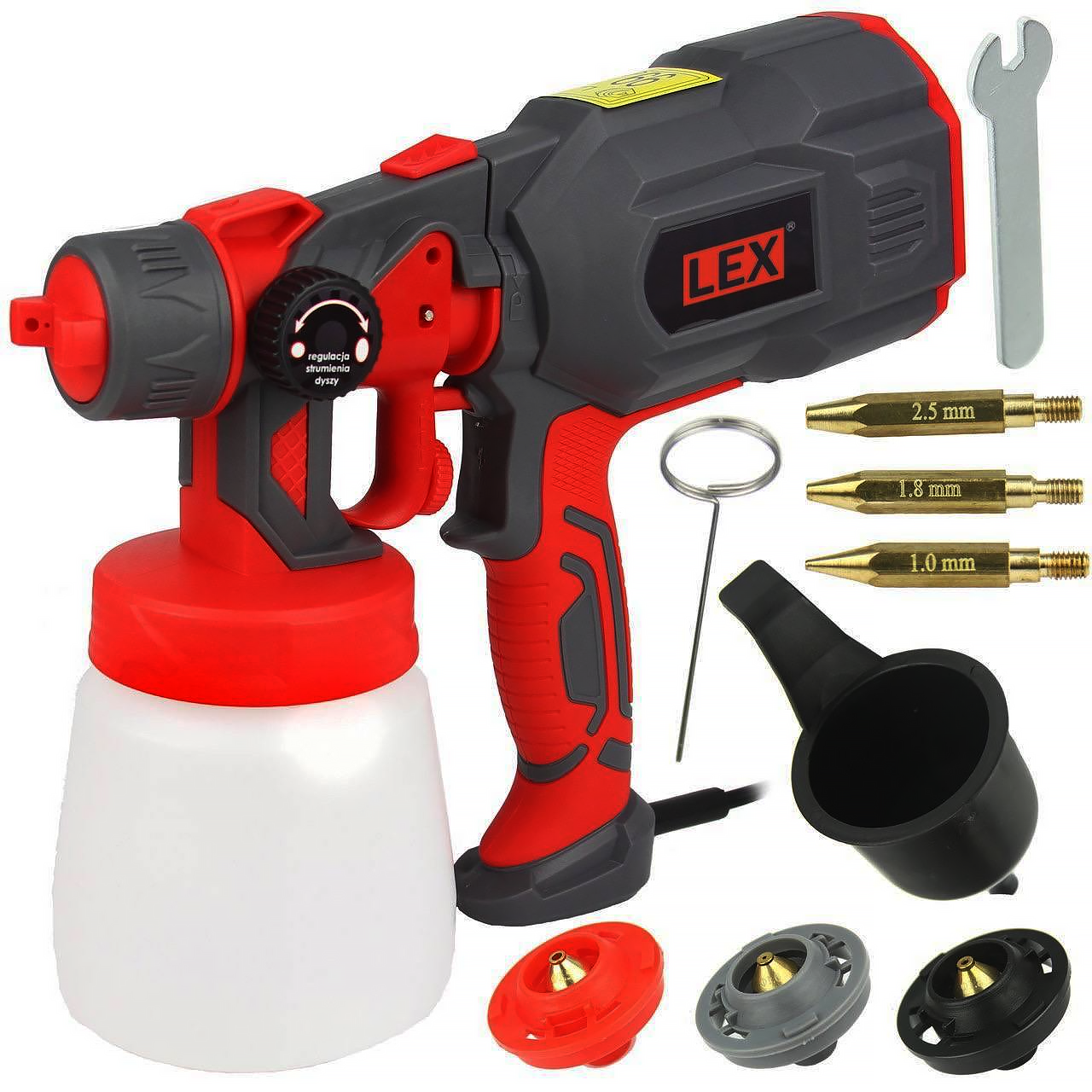 Фарбопуль електричний LEX LXES01 [550 Вт / 200 мл/хв / Пульверизатор, ємність бака: 800 мл], фото 1
