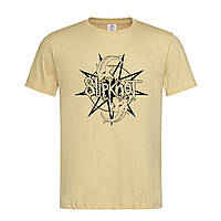 Песочная мужская/унисекс футболка С принтом Slipknot (14-3-1-2-пісочний)