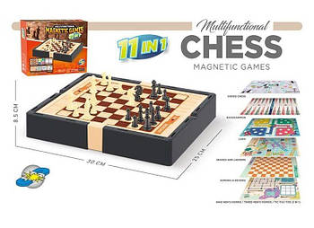Ігровий стіл 11в1 (шахи, шашки, нарди, гомоку, змійки та драбини, лудо, ігрові елементи) 9803