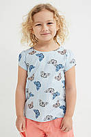 Дитяча футболка H&M для дівчинки 8-10 років - р.134/140 - метелики