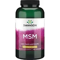 Метилсульфанилметан (МСМ) Swanson TruFlex MSM 1000 мг 240 капс.