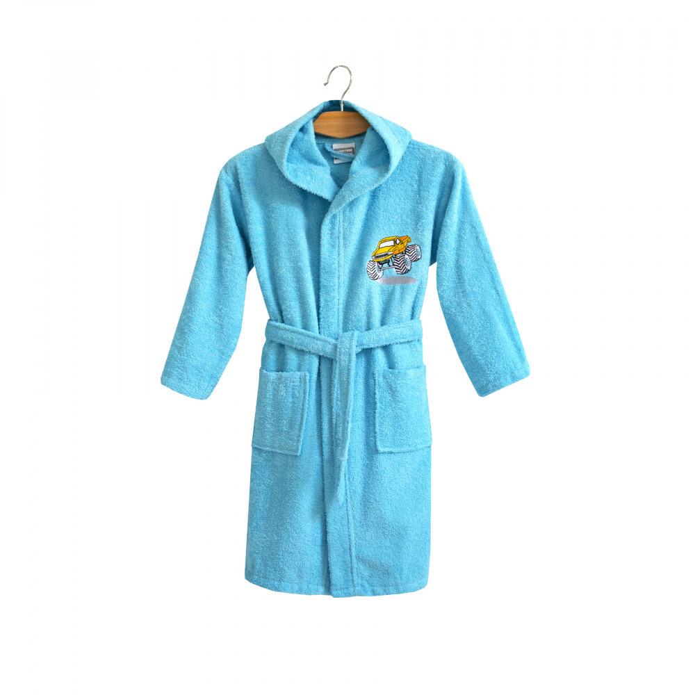 Халат дитячий Lotus - Jeep 3-4 роки бірюзовий зріст 98-104 см, фото 1
