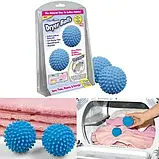 Пральні кульки для прання пуховиків у пральні Dryer Balls. силіконові кульки для речей, фото 4