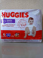 Трусики-подгузники детские Huggies Pants 6 размера для мальчиков 15-25 kg 30 штук в упаковке