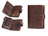 Гаманець портмоне чоловічий шкіряний коричневий, фото 4