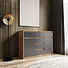 Сучасний комод для дому без ручок з 2 дверцятами та 5 шухлядами з ДСП FT-227, фото 9