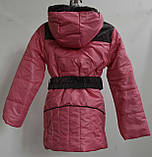 Подовжена куртка для дівчинки ріст 104 - 110, ТМ Одягайко, фото 7