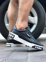 Мужские кроссовки Puma Пума Cali Bold, кожа, черные с белым.