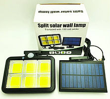 Вуличний ліхтар із датчиком руху Split Solar Wall Lamp на сонячній батареї nf-160c 0201 Топ!