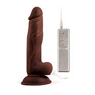 Вібратор на присоску Mr. Rude Buzzer Brown 7.9, фото 3