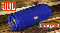 Портативная блютуз колонка JBL Charge 3 колонка с USB,SD,FM СИНЯЯ 0201 Топ !