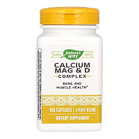 Кальций, магний и витамин D3 Nature's Way Calcium Mag & D Complex (100 капс)