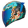 МОТОШОЛОМ ЗАКРИТИЙ ICON AIRFLITE PLEASUREDOME 4 КОЛІР BLUE, фото 3