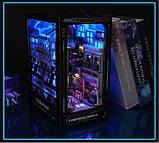 Бук Нук Кіберпанк книжковий куточок Румбокс Інтер'єрний конструктор DIY Cyberpunk Book Nook TC-36, фото 4