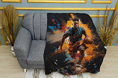 Плед «Баскетболіст у фарбах. Colours sketch. Basketball player»
