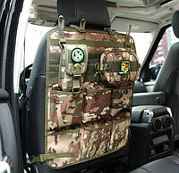 Автомобильный органайзер тактический на спинку сиденья с системой molle.