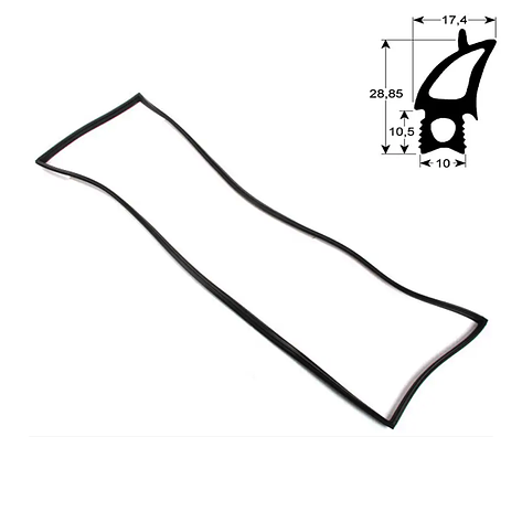 Ущільнювач двері 20.00.398 P для пароконвектомата Rational SCC201-CM201, фото 1