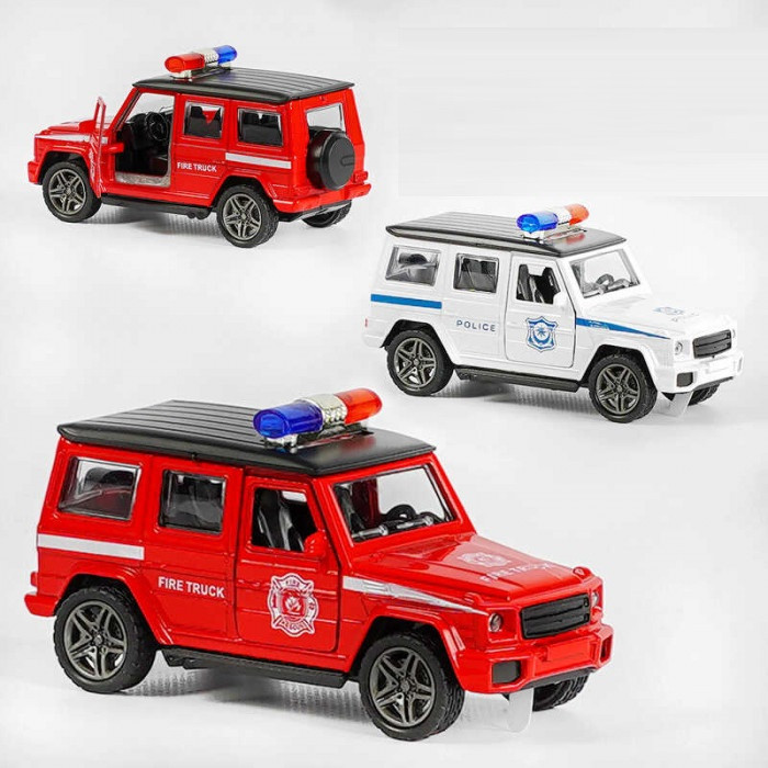Іграшка модель Поліцейский/Пожежний джип F1113-3, фото 1