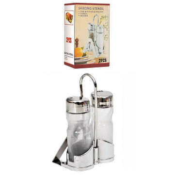 Набір перець та сіль Helios для спецій на пластиковій підставці (6080), фото 1