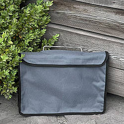 Чохол для мангалу-валізи на 6 шампурів сірий
