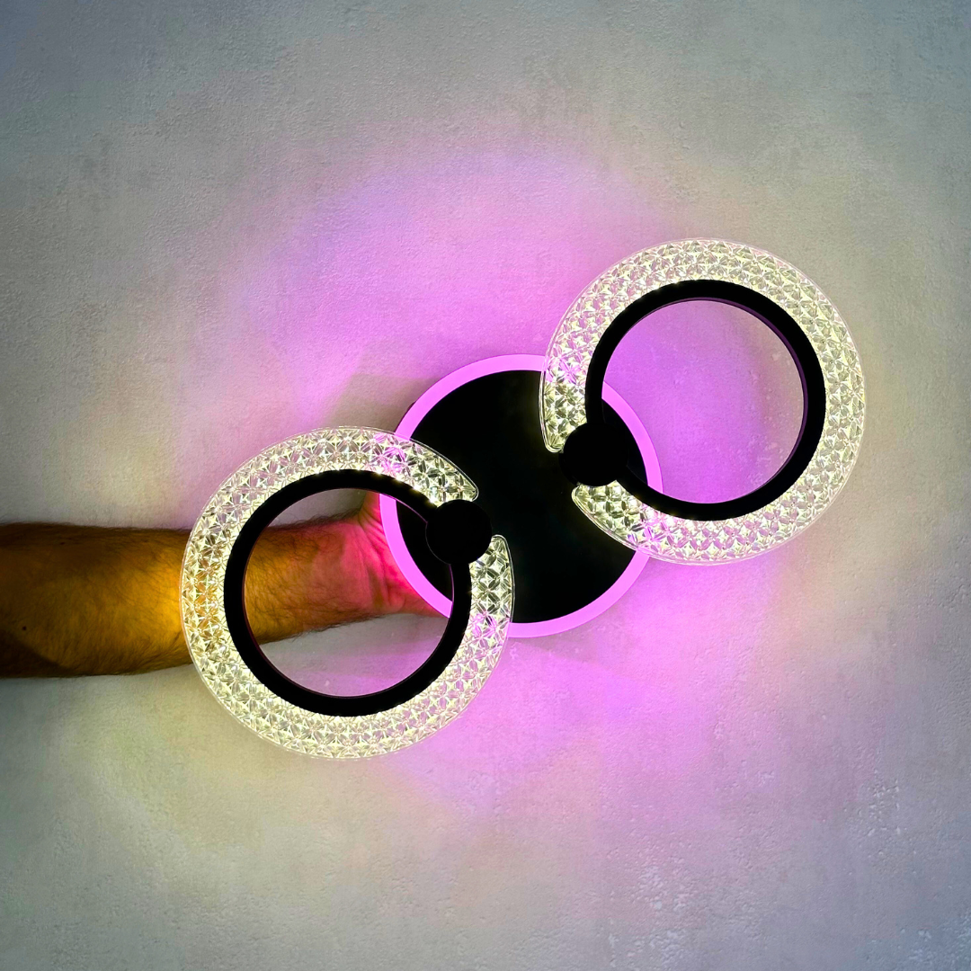 Люстра на стелю в коридор SVET 38W до 8 м² колір Чорний SC-2100/2C BK 3color, фото 1