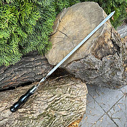 Шампур Mzavod з дерев'яною ручкою 630х12х3мм чорний