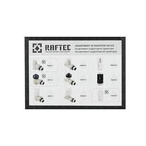 Комплект термостатических кранов Raftec M30 угловой 1/2", фото 3