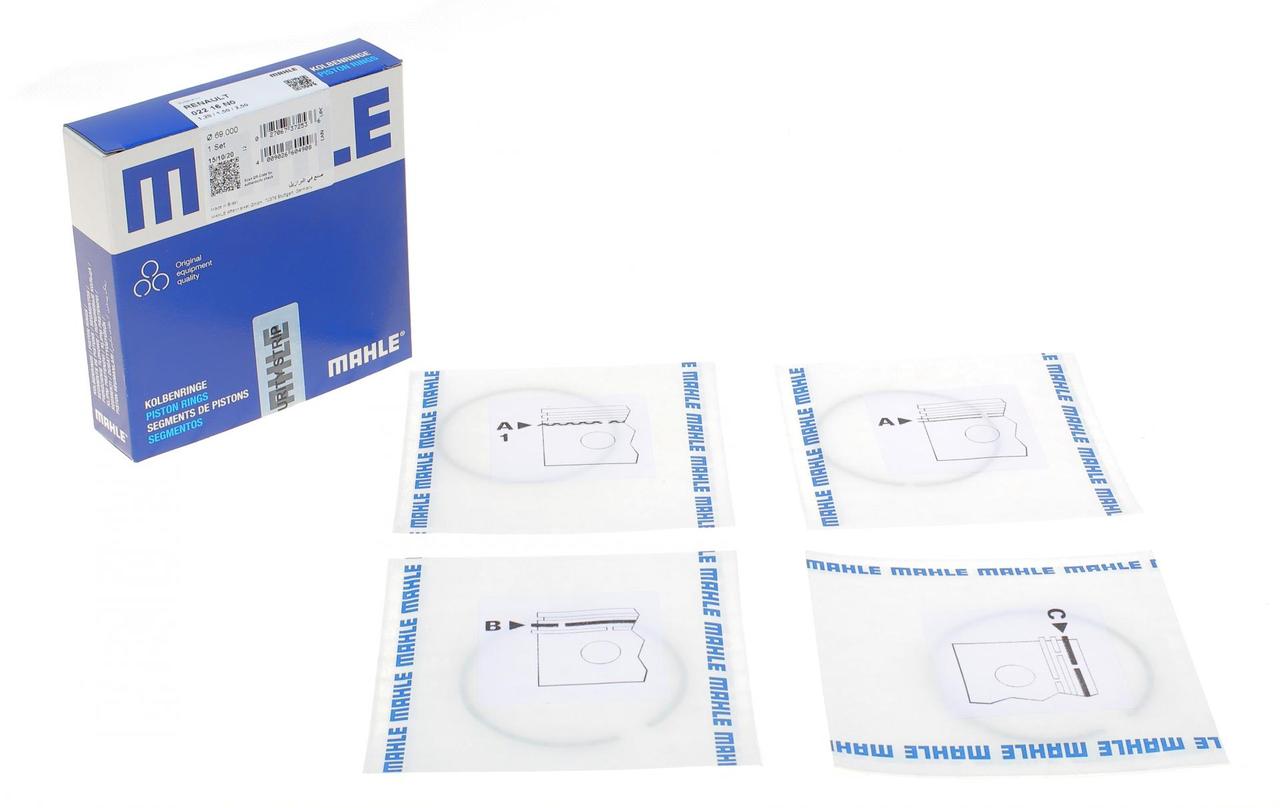 Кільця поршневі Renault Clio 01- Sandero II 15- Logan D4F 1.2 13- 69.0mm STD  1.2-1.5-2.5  022 16 N0