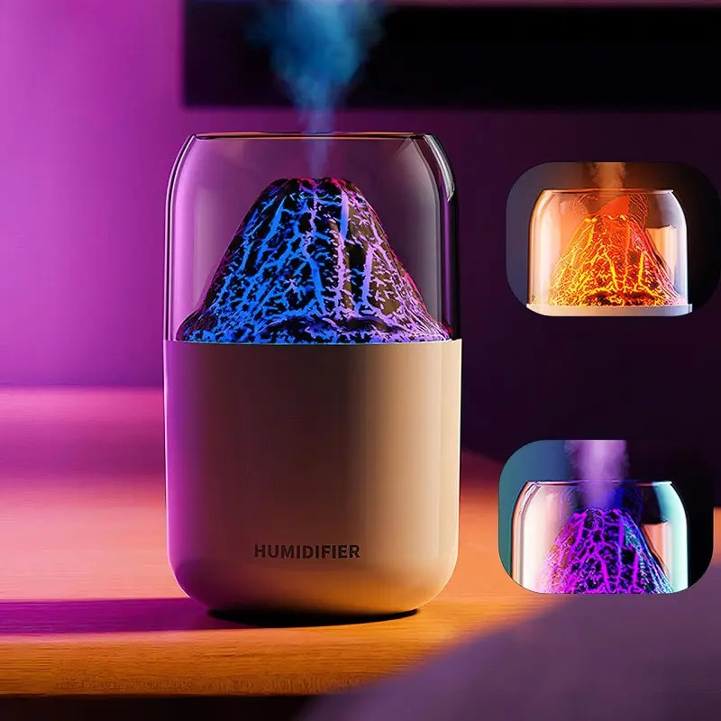 Зволожувач повітря / міні аромадифузор з RGB-підсвіткою Y10 Вулкан