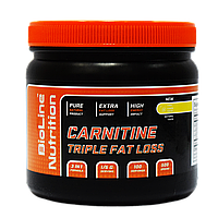 Эффективный жиросжигатель Carnitine Triple Fat Loss Bioline Nutrition 0,5 кг вкус лимон