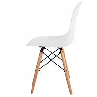 Кресло для кухни на ножках Bonro В-173 FULL KD, белое кресло на кухню и столовую, комфортный стул кухонный