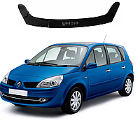 Дефлектор капота на Renault Scenic (II) 2003-2009. Мухобойка на Renault Scenic 2