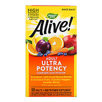 Комплекс мультивитаминов Nature's Way Alive! Adult Ultra Potency (60 табл)