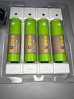 Комплект зарядное Soshine USB Chocolate 1.5V и 4 шт. АА аккумулятора Soshine Li-Ion 1.5В 3300 mWh + Бокс.