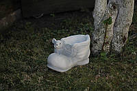 Садова фігура, статуетка мишка у взутті для декору саду виготовлений з цементу, ручної роботи 11см (63555)