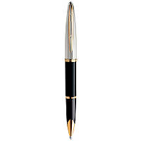 Ручка роллер Waterman CARENE Deluxe Black/silver RB 41 200 EVO