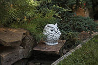 Садовая фигура, статуэтка Сова BIG для декора сада изготовлен из цемента, ручной работы 20см